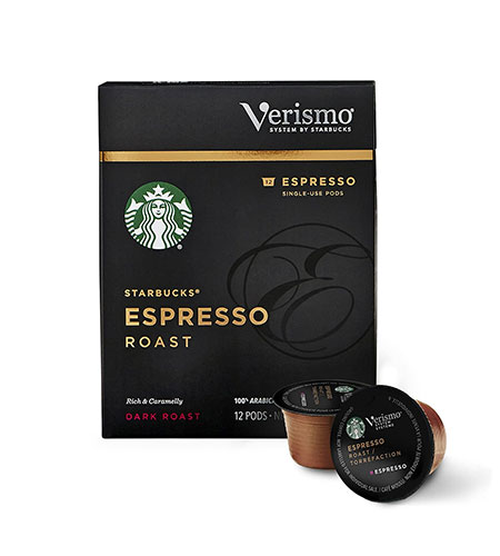Starbucks verismo espresso pods, 72 count