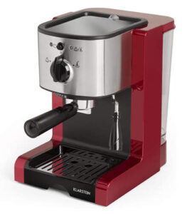 KLARSTEIN Passionata Rossa Espresso and Cappuccino Machine, 20 Bars of Pressure